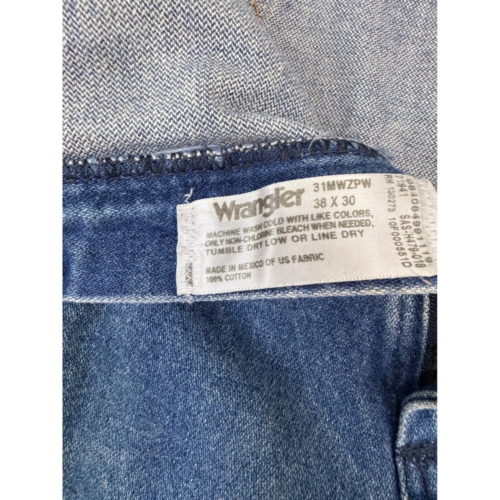 Wrangler Mens Jeans 38x30 Relaxed Fit 31MWZPW Cowboy Cut Work Wear Denim